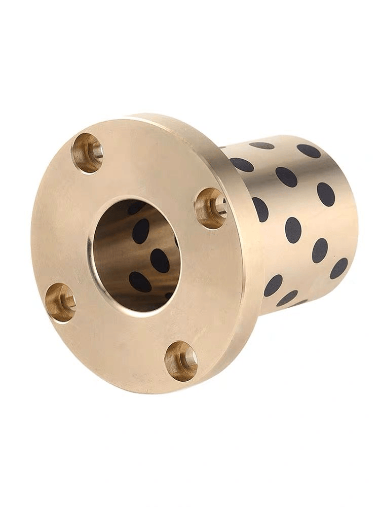 High-Precision Self-Lubricating Bronze Graphite Bushing for Flanges Bush - Graphtie Bronze Bushing and Oilless Flange Bushing