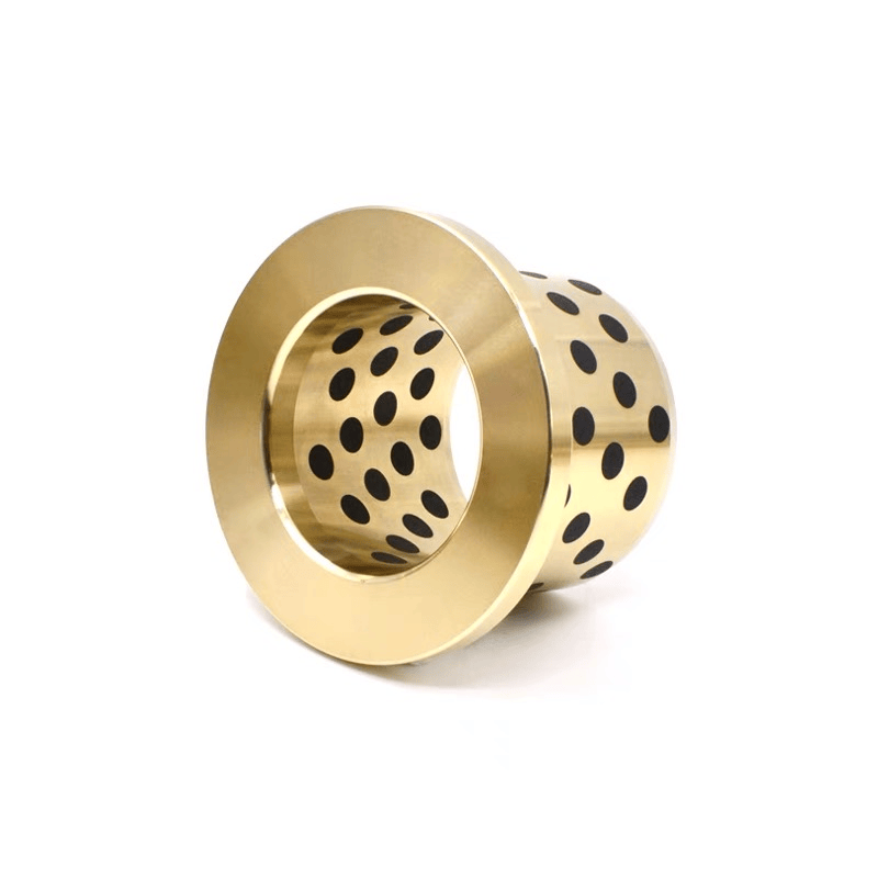 High-Precision Self-Lubricating Bronze Graphite Bushing for Flanges Bush - Graphtie Bronze Bushing and Oilless Flange Bushing